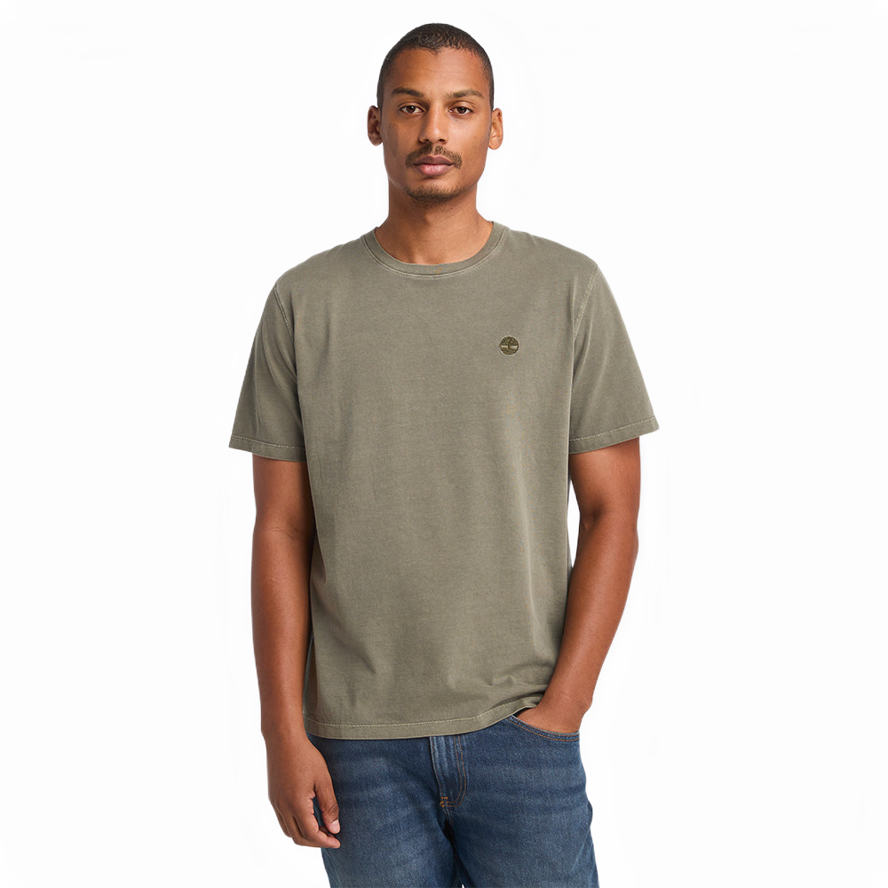 DUNSTAN RIVER GARMENT DYE SHORT SLEEVE TEE LEAF GREEN