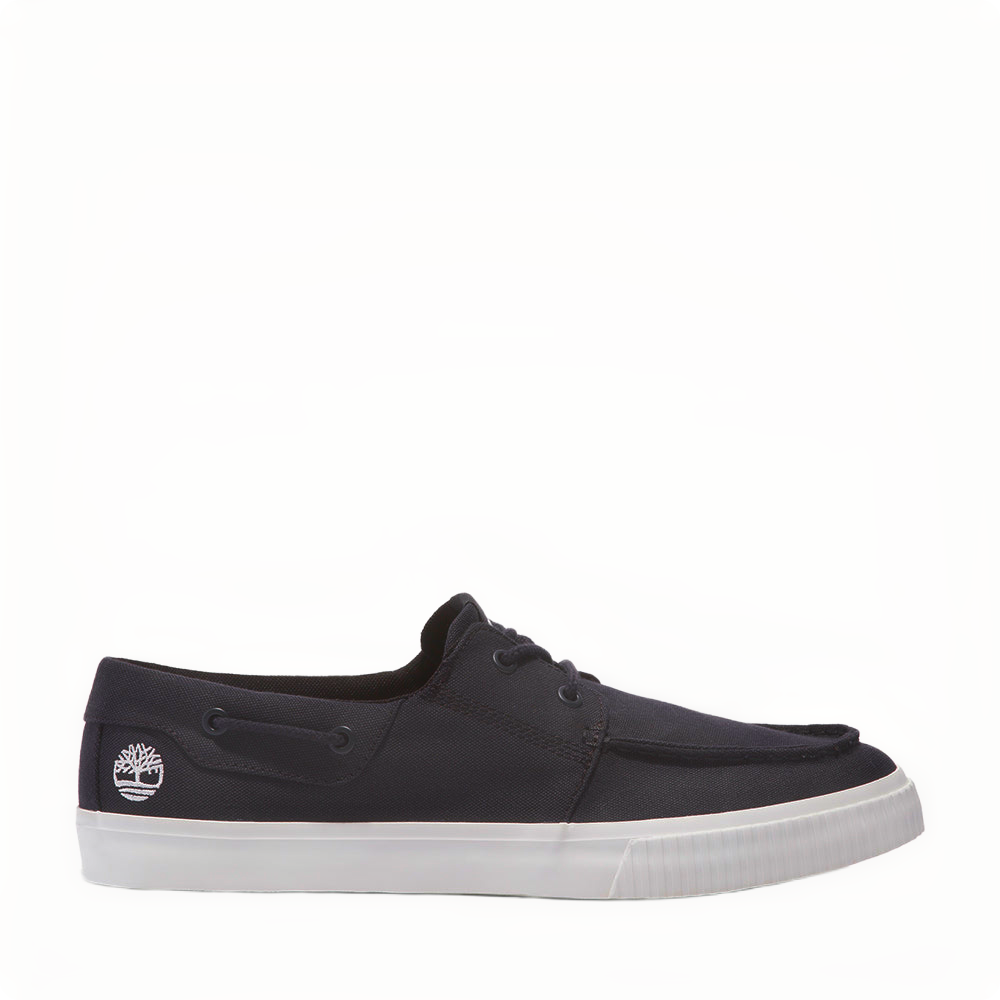 MYLO BAY LOW LACE UP SNEAKER BLACK CANVAS