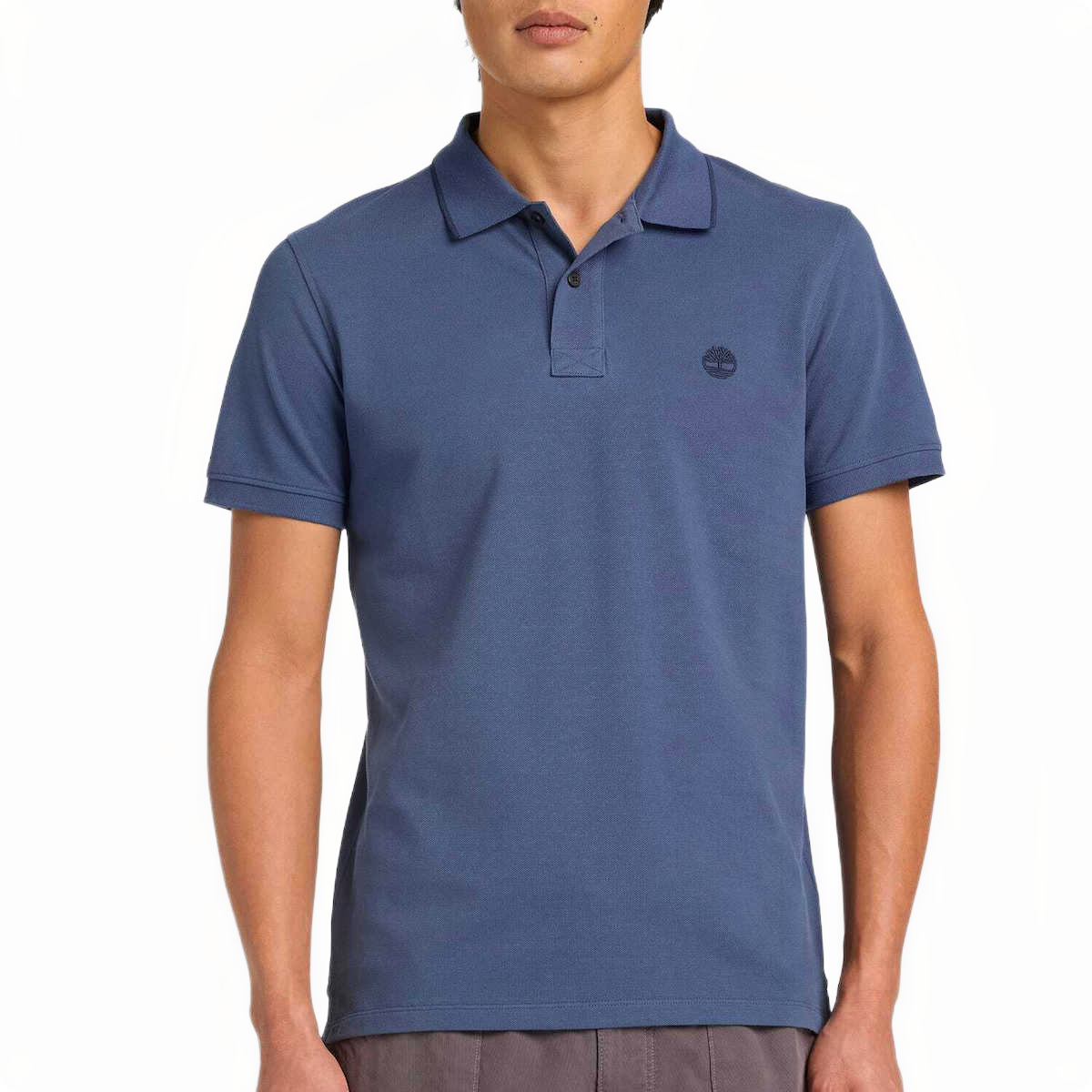 MILLERS RIVER PRINTED NECK SHORT SLEEVE POLO OCEANA