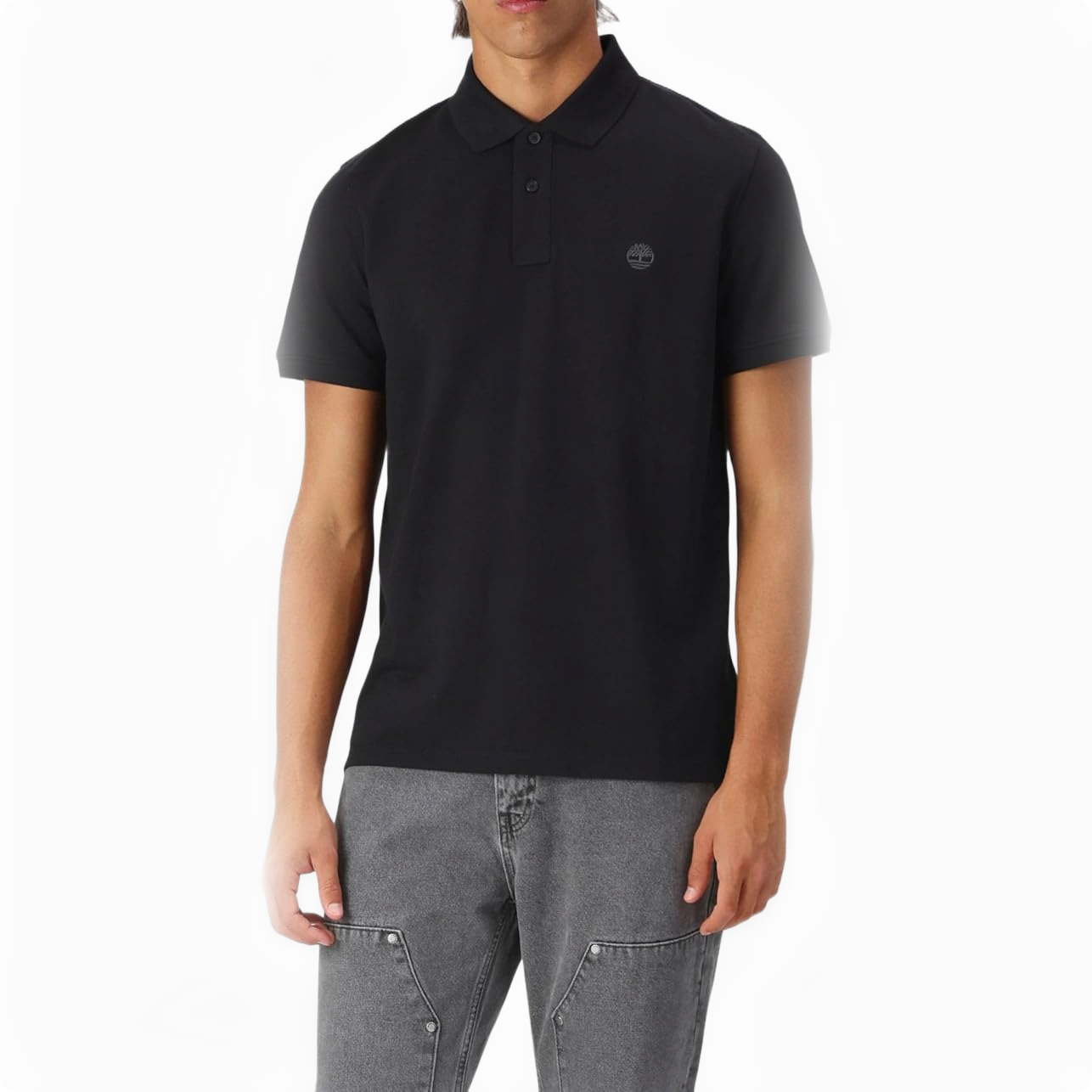 MILLERS RIVER SHORT SLEEVE STRETCH POLO BLACK