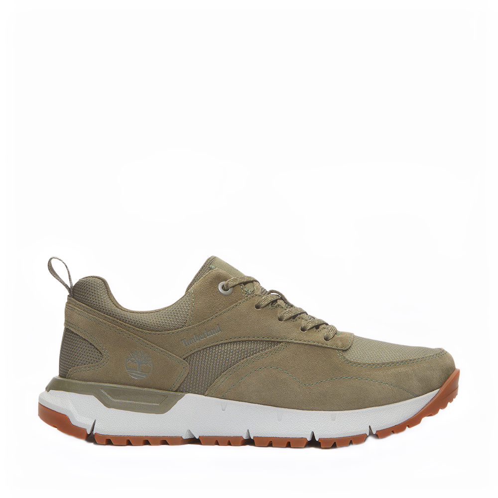 VOYAGER PARK LOW LACE UP SNEAKER DARK GREEN MESH