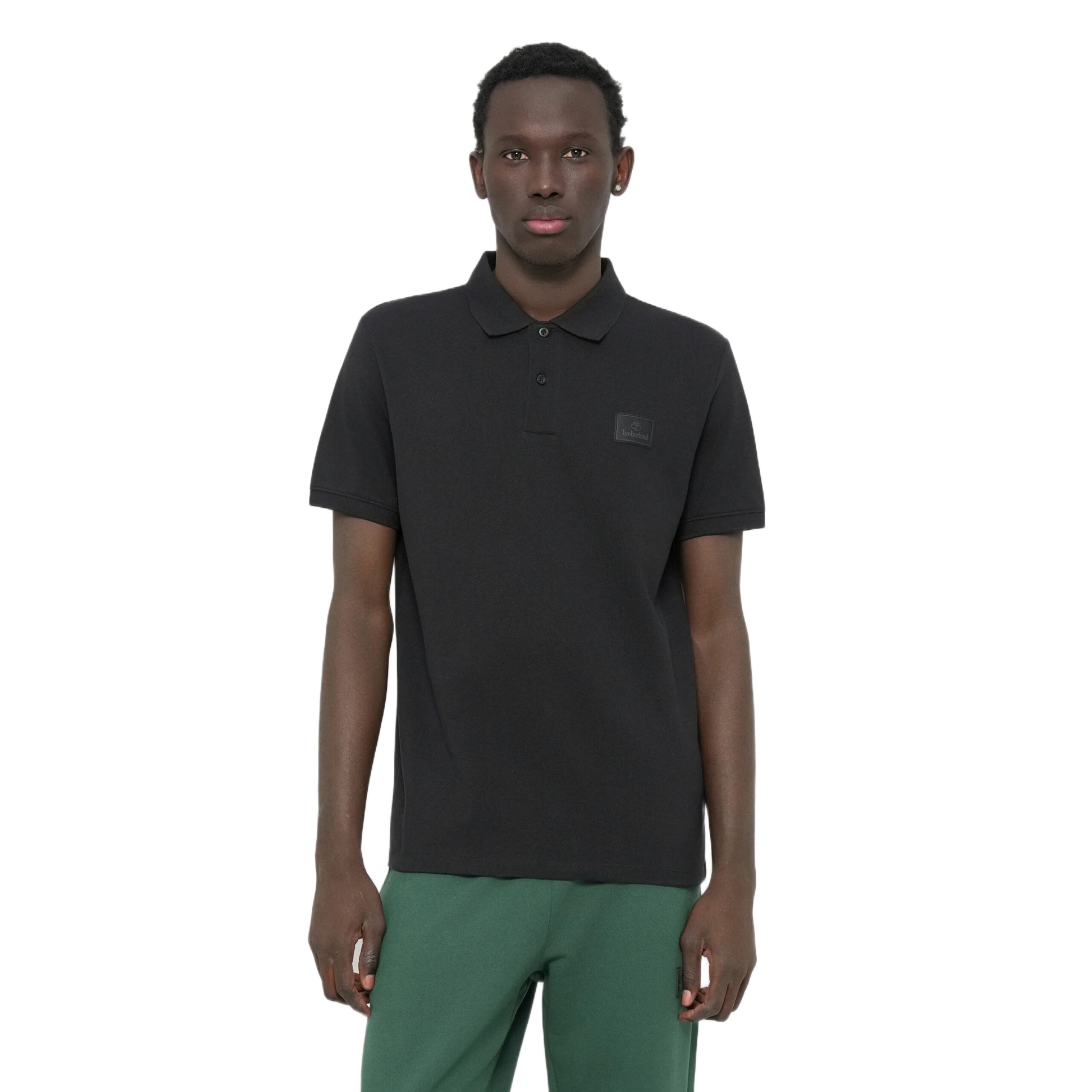 SILICON BADGE POLO BLACK