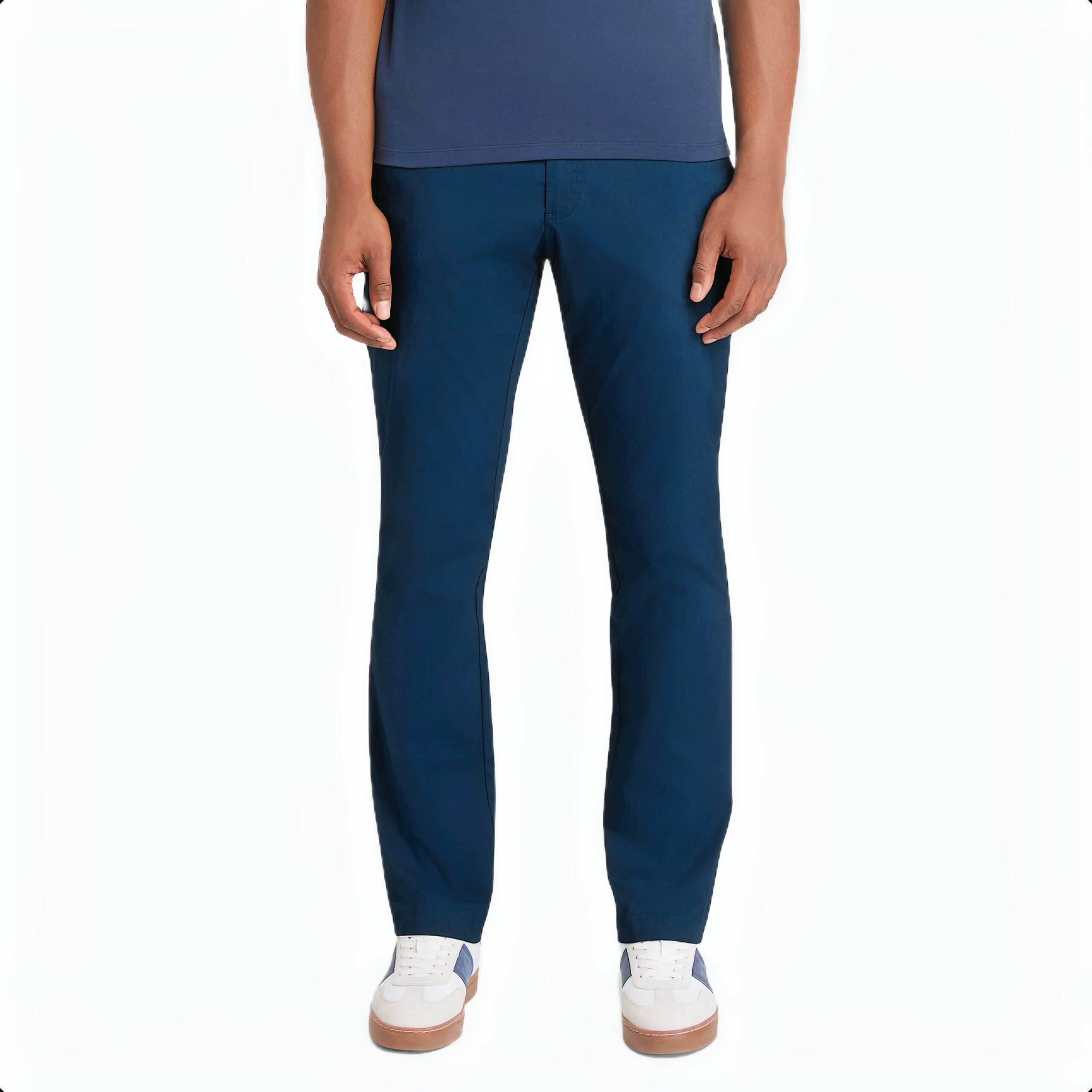 CLAREMONT POPLIN CHINO PANT (STRAIGHT) DARK SAPPHIRE