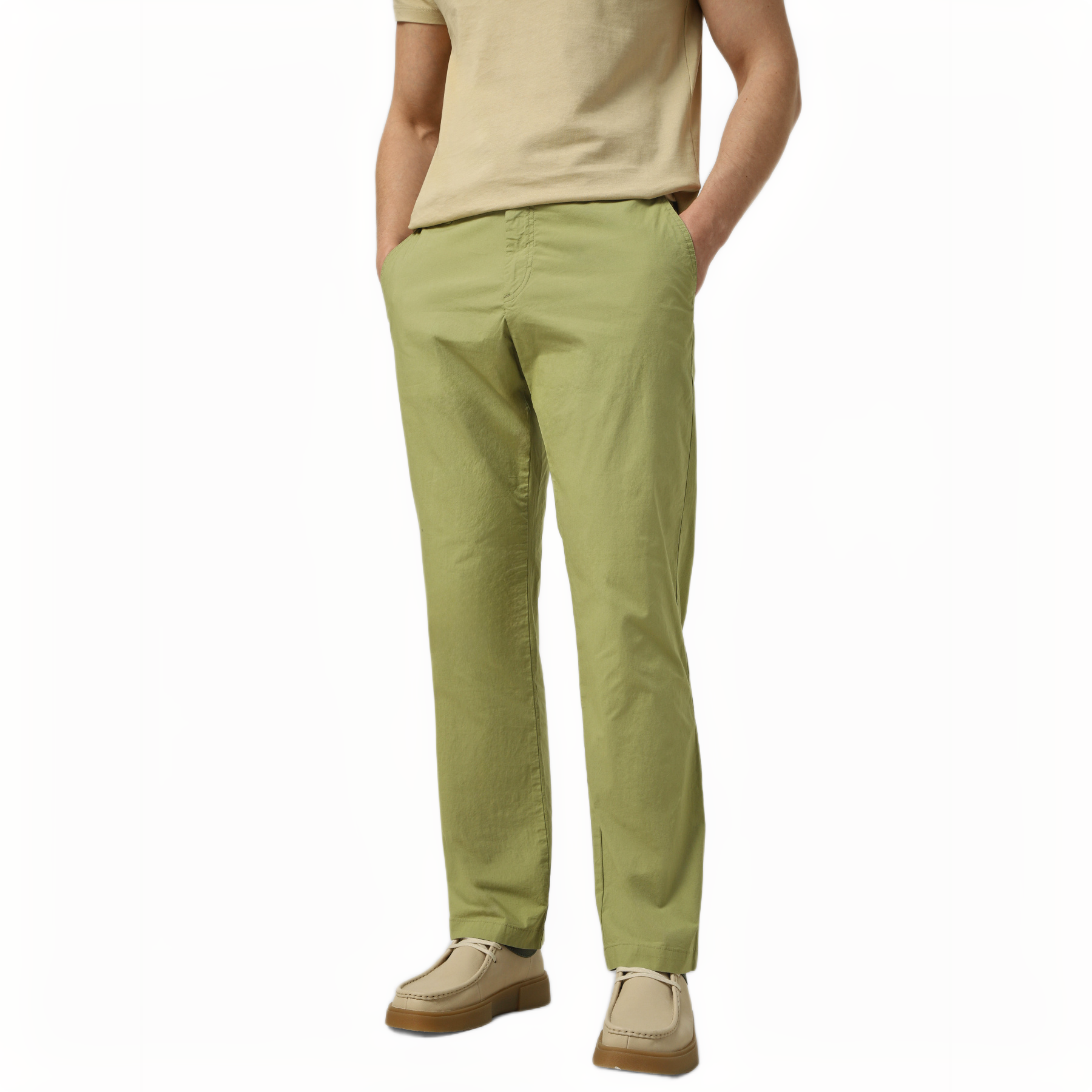 CLAREMONT POPLIN CHINO PANT (STRAIGHT) SAGE