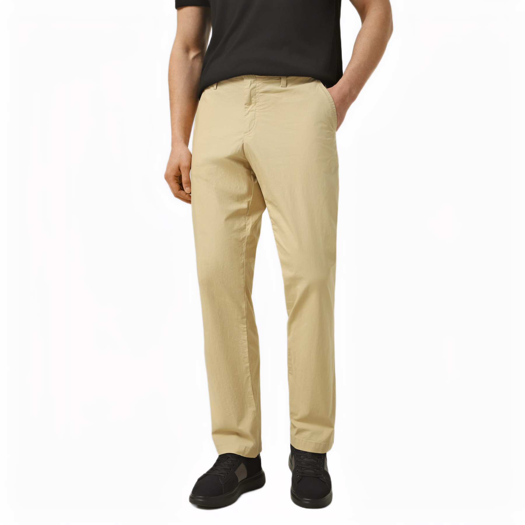 CLAREMONT POPLIN CHINO PANT (STRAIGHT) SAFARI