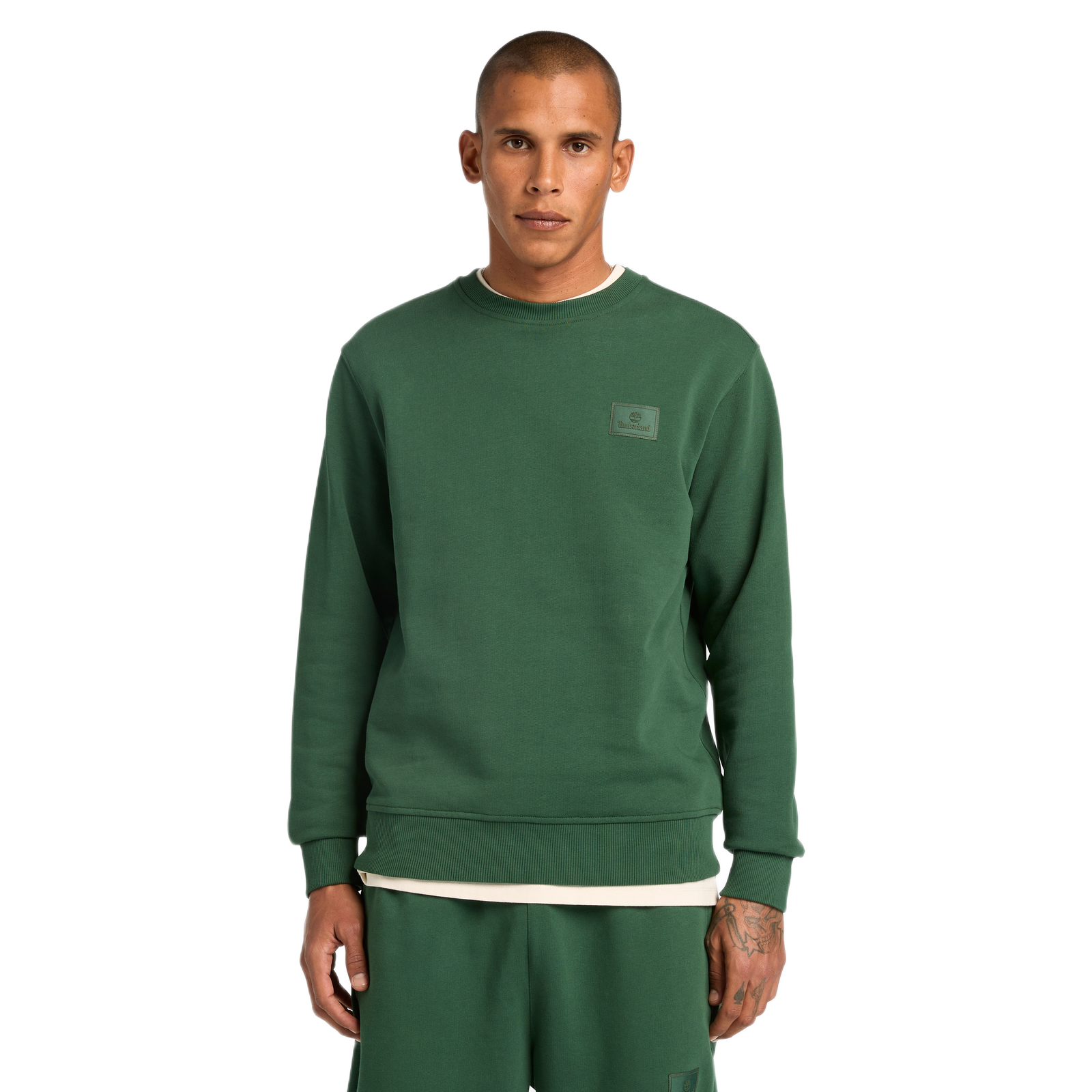 SILICON BADGE (LB) CREW NECK PINENEEDLE