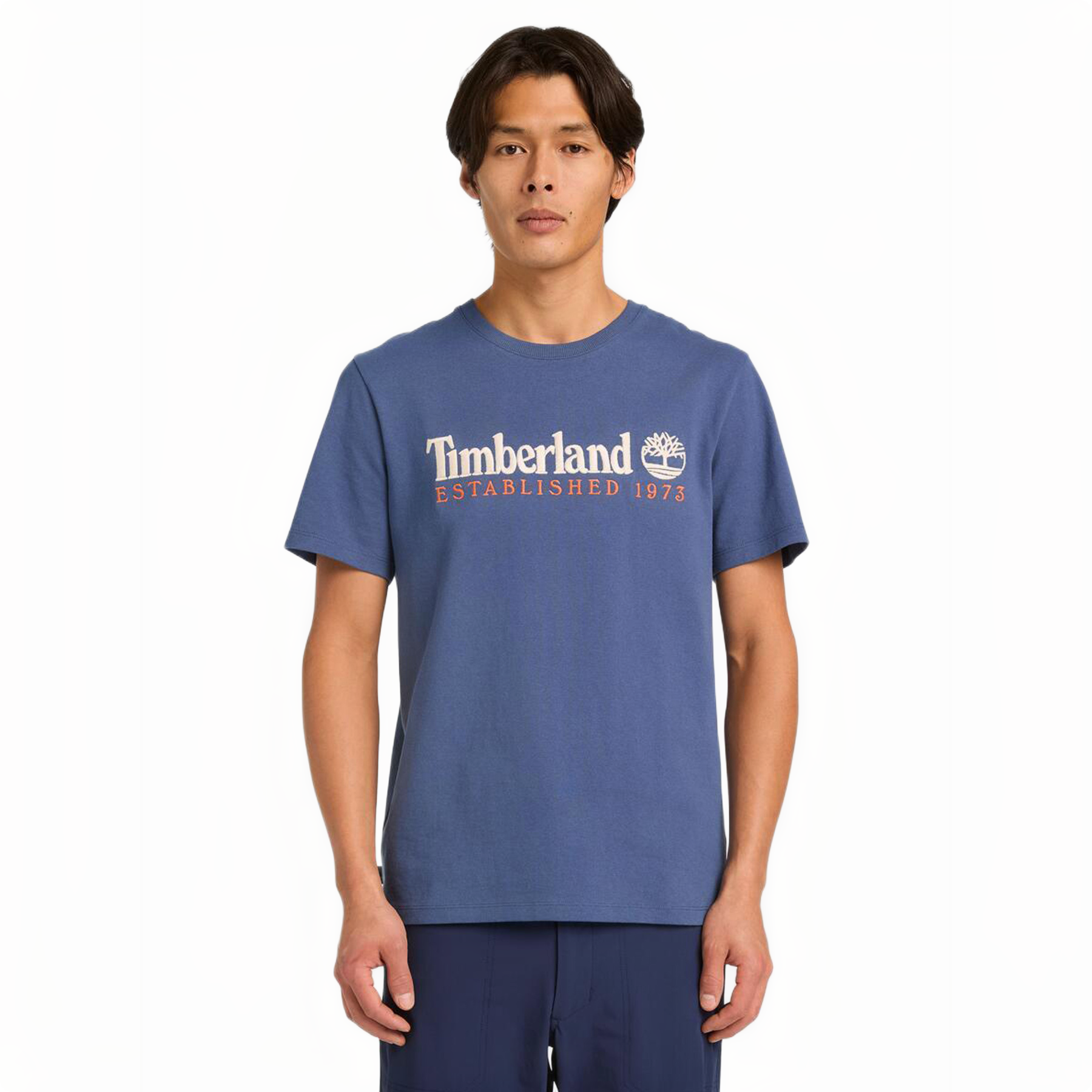 ESTABLISHED 1973 EMBROIDERY LOGO TEE OCEANA