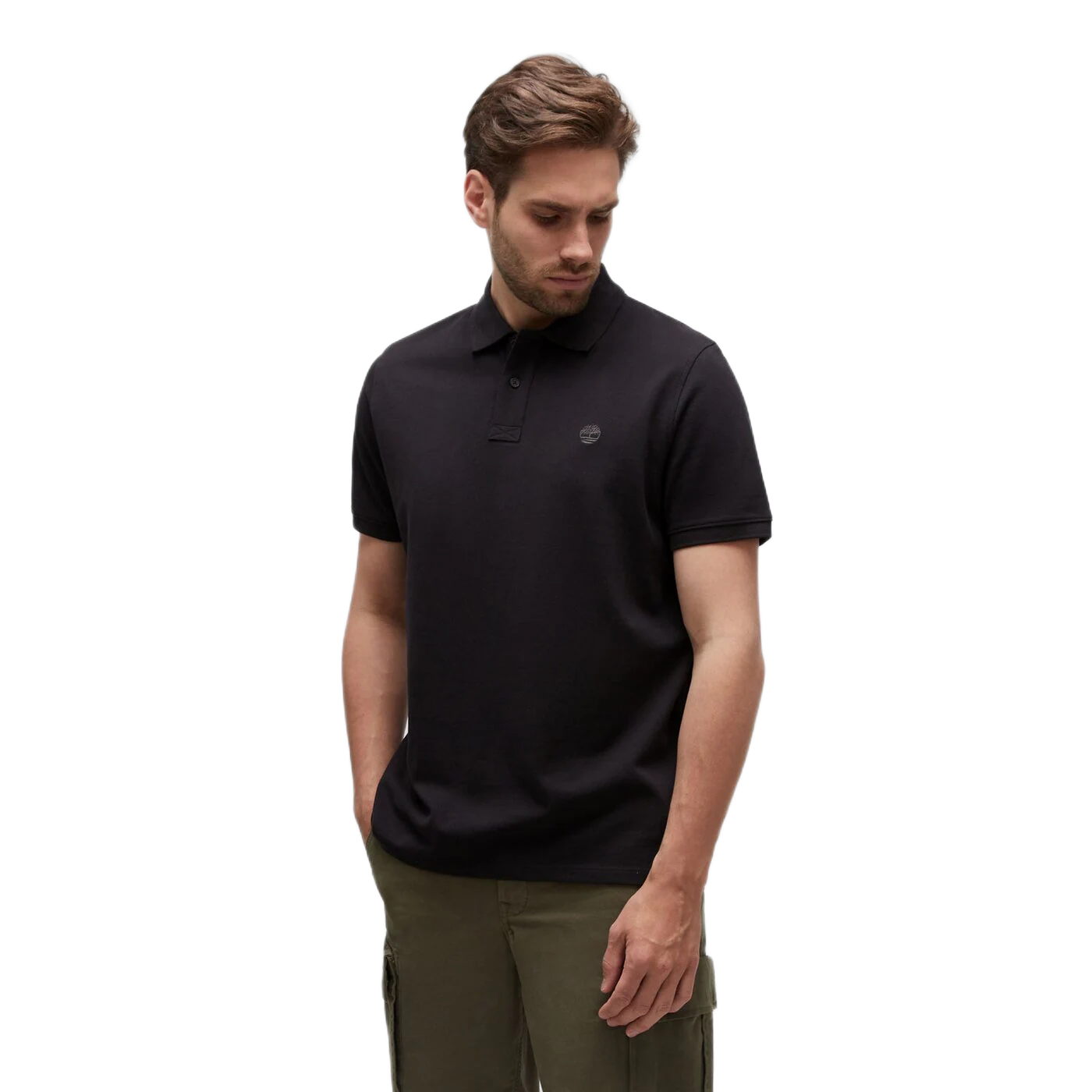 MILLERS RIVER PIQUE SHORT SLEEVE POLO BLACK
