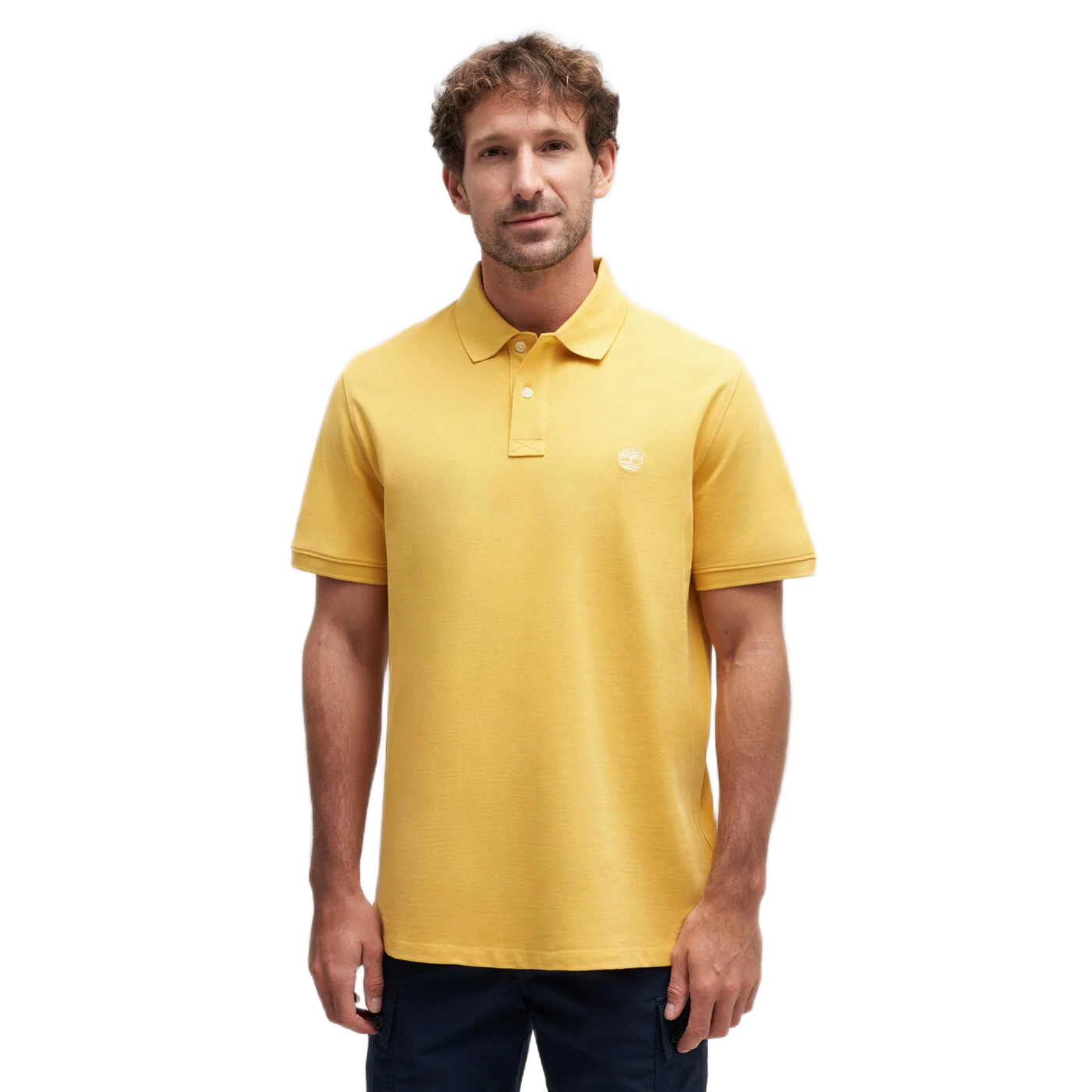 MILLERS RIVER PIQUE SHORT SLEEVE POLO YOLK YELLOW