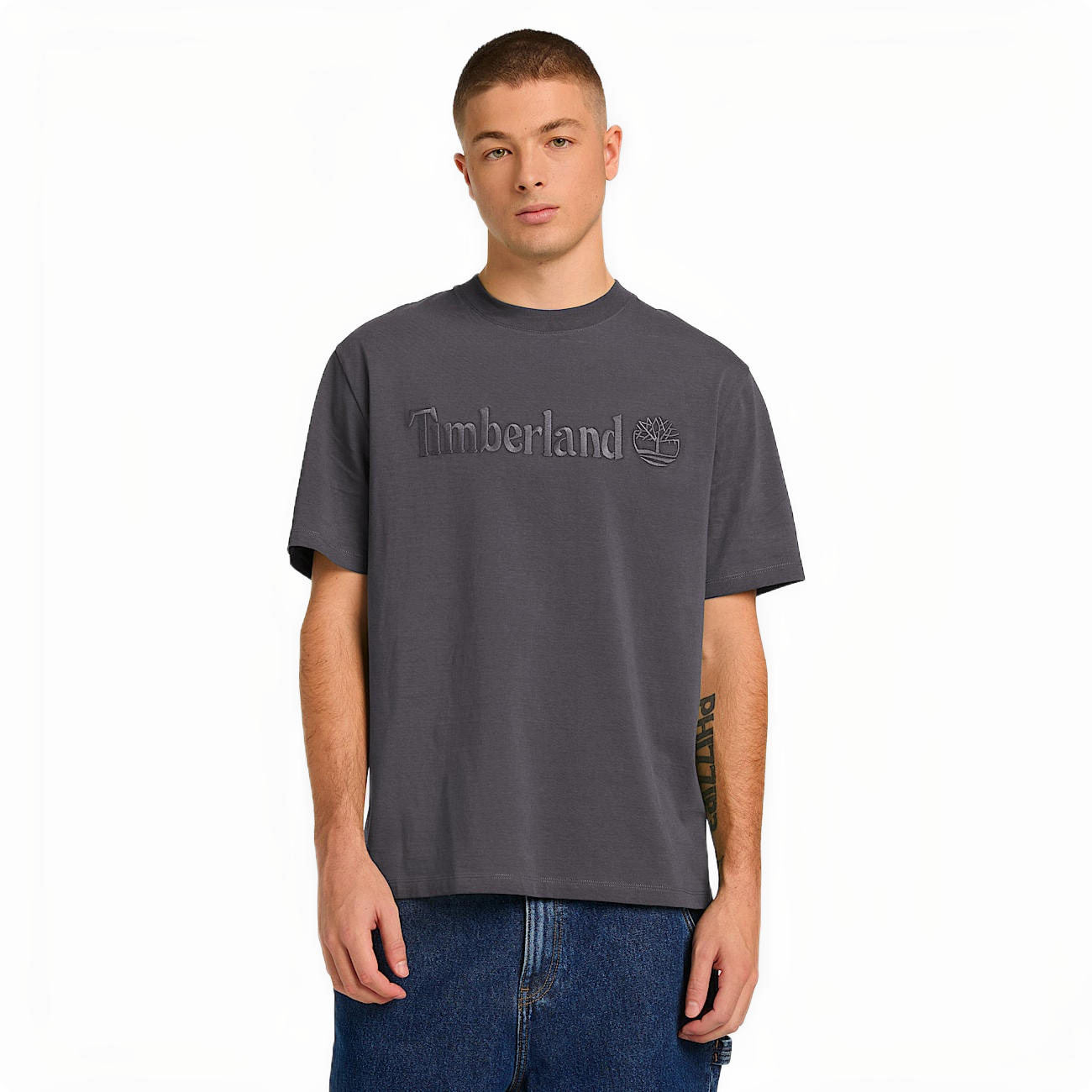 HAMPTHON SHORT SLEEVE TEE BLACKENED PEARL