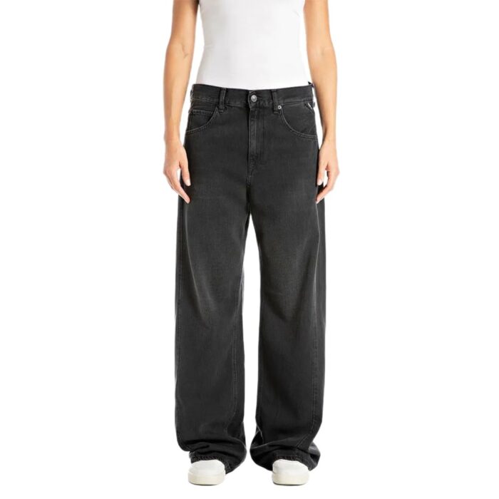 Pantalone 10 OZ COTTON/TENCEL BLACK DENIM 098